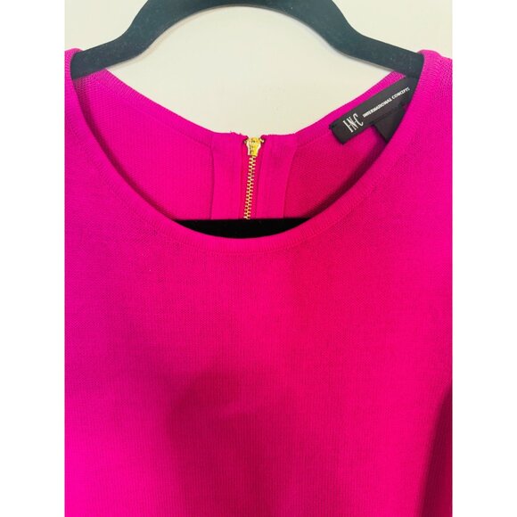 2/$30 INC Medium Magenta Knit Top 3/4 Sleeve Viscose/Nylon Cold Shoulder - Picture 9 of 10